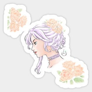 Lady Bara (Rose) Sticker